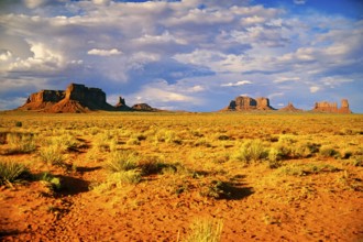 Monument Valley, Navajo Land, Colorado Plateau, under Navajo administration, Utah, USA, North