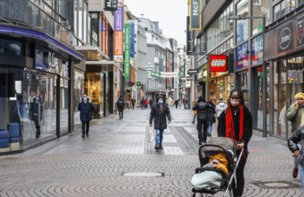 Cologne, North Rhine-Westphalia, Germany - Cologne city centre in times of the corona crisis during