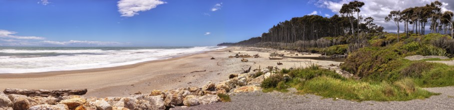 Strand von Te Wahipounamu, Neuseeland