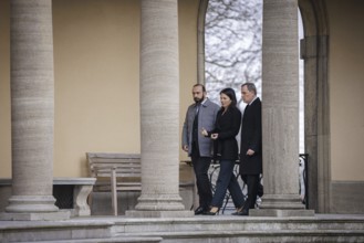 Trilateral meeting at Villa Borsig between Germany, Armenia and Azerbaijan. Annalena Bärbock
