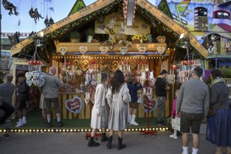 Candy stall at the Oktoberfest, Munich, Bavaria, Germany, Europe