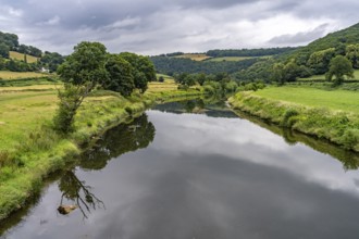 Landscape in the Wye Valley, Monmouth, Wales, Great Britain