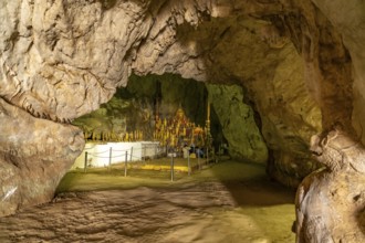Buddha statues in the Pak Ou caves near Luang Prabang, Laos, Asia