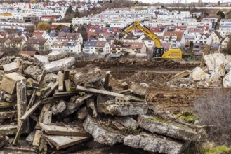 Construction work for a new development area for 460 flats in the new Böckinger Strasse