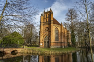 The Catholic Church of St Helena and St Andrew in Ludwigslust Castle Park, Mecklenburg-Vorpommern,