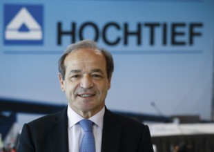 Hochtief CEO Marcelino Fernandez Verdes at the balance sheet press conference, Düsseldorf, North