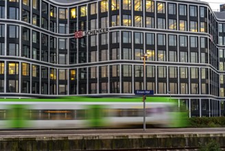 The headquarters of the logistics service provider DB Schenker AG, on Kruppstrasse, at the main