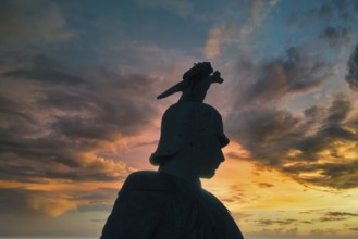 Equestrian statue of Kaiser Wilhelm II on the Hohenzollern Bridge, Cologne, North Rhine-Westphalia,