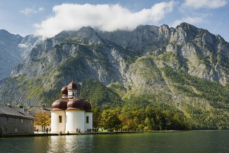 Church of St Bartholomä, Königssee, Schönau, Berchtesgaden National Park, Berchtesgadener Land,