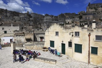 Old town, Sassi, Sassi di Matera cave settlements, UNESCO World Heritage Site, Matera, Basilicata,