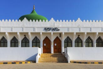 The main entrance to the mosque of Taqah, Dhofar Province, Arabian Peninsula, Sultanate of Oman