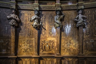 Interior view, Trier Cathedral, UNESCO World Heritage Site, Trier, Rhineland-Palatinate, Germany,