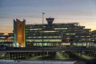 Terminal 1 Cologne-Bonn Airport, railway station, Cologne, North Rhine-Westphalia, Germany, Europe