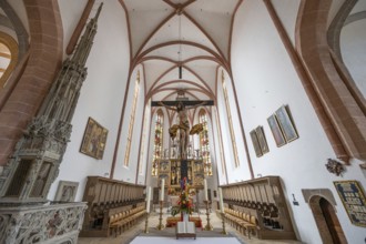 Chancel of the town church of St John and St Martin, built in the 15th century in Gothic style,