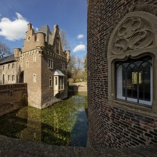 Paffendorf Castle, popular excursion destination, Bergheim, Rhine-Erft district, Rhenish lignite