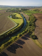 River Unstrut between Wendelstein and memleben, Wendelstein, Saxony-Anhalt, Germany, Europe