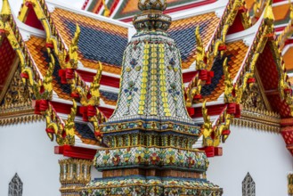 Ornate building at Wat Pho Temple, Buddhism, religion, world religion, art, architecture,