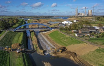 Dinslaken, Voerde, North Rhine-Westphalia, Germany, Inauguration of the new Emscher estuary into