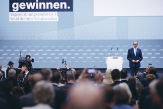 Friedrich Merz, party chairman of the CDU, photographed at the CDU Germany 2024 party conference in