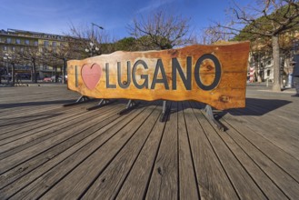 I Love Fotopoint, wooden planks, general architecture, frog perspective, blue sky, veil clouds,