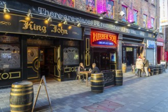 King John pub, Rubber Soul Beatles bar, Mathew Street, Liverpool, Merseyside, England, UK