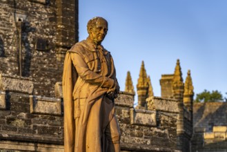 Statue of Francis, Duke of Bedford in front of the Town Hall in Tavistock, Devon, England, Great