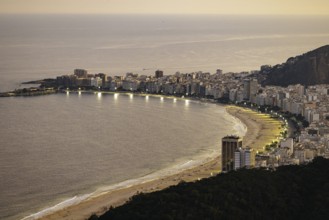View from Sugarloaf Mountain to Copacabana in Rio de Janeiro. 21.07.2024. Photographed on behalf of