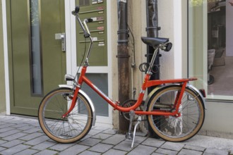 Classic folding bike, folding bike from the 1970s, Germany, Europe
