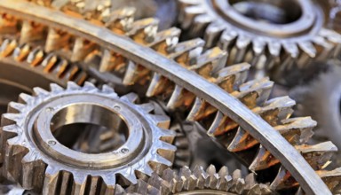 Metal, material, components, gear wheels made of stainless steel
