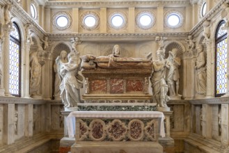 Chapel of St John in the interior of the Cathedral of St Laurence in Trogir, Croatia, Europe