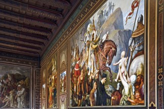 Henry III's return from Italy in 1047 by Hermann Wislicenus, mural in the Kaisersaal Goslar, Lower