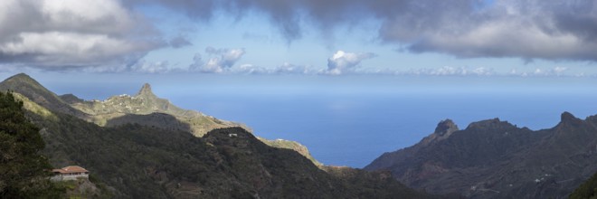 Atlantic coast, Tagana Valley, Barranco de la Iglesia, Anaga Mountains, Las Montanas de Anaga,