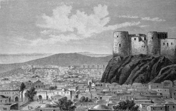 City and citadel of Herat, a city in western Afghanistan in the valley of the Hari Rud, in 1880,