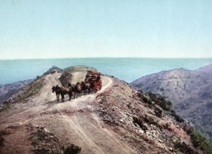 Farnsworth's Loop, Santa Catalina Island, California, United States of America, USA, digitally