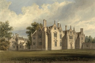 North-east view of Trevalyn Hall, Denbighshire, property of George Boscawen Esqre, built by Sir G.