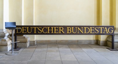 Parliamentary history exhibition in the German Cathedral at Gendarmenmarkt, Berlin, Germany, Europe