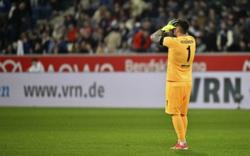Goalkeeper Kevin Mueller 1. FC Heidenheim 1846 FCH (01) disappointed Gesture Gesture PreZero Arena,