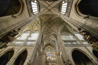 Prague castle, Gothic Metropolitan Cathedral of Saints Vitus, Wenceslas and Adalbert, Ceiling,