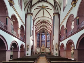 Interior of the Church of Our Lady, Old Town, Koblenz, Rhineland-Palatinate, Germany, Europe