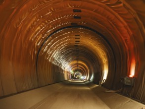 Lined tunnel section in construction lot H53, Brenner Base Tunnel, Wolf, Tyrol, Austria, Europe