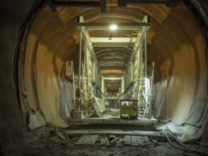 Rear section of the Wilma double-shield tunnel boring machine in the H53 construction lot, Brenner