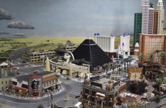 Las Vegas at Miniatur Wunderland Hamburg, Germany, Europe