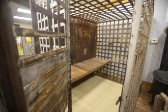 Woodward, Oklahoma - The Plains Indians and Pioneers Museum. A two-person jail cell from the old