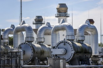 Werne, North Rhine-Westphalia, Germany, compressor stadium and pumping station for natural gas.