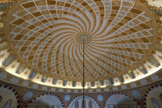 Uzungol mosque, Prayer room and cupola, Trabzon, Turkey, Asia