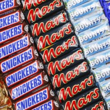 Mars Incorporated products such as Snickers chocolate bars, Twix, Milky Way and Bounty bars as a