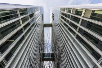 Modern architecture, high-rise buildings, Roche Towers, architects Herzog and de Meuron, Basel,