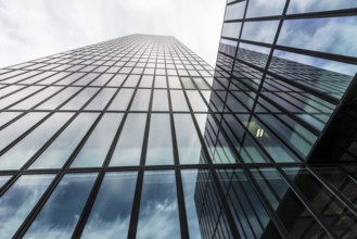Modern architecture, high-rise building, Messeturm, Basel, Canton of Basel-Stadt, Switzerland,