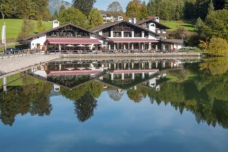 Gasthaus am Rießersee, Garmisch-Partenkirchen, Werdenfelser Land, Oberland, Bavaria, Germany,