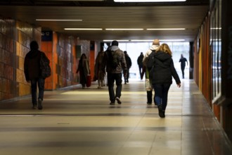 Subway, access to the platforms at Cologne Deutz/Messe railway station, in Deutz, ZNorth